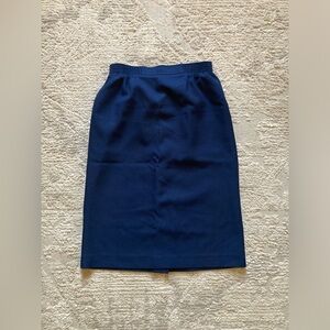 Navy pencil skirt